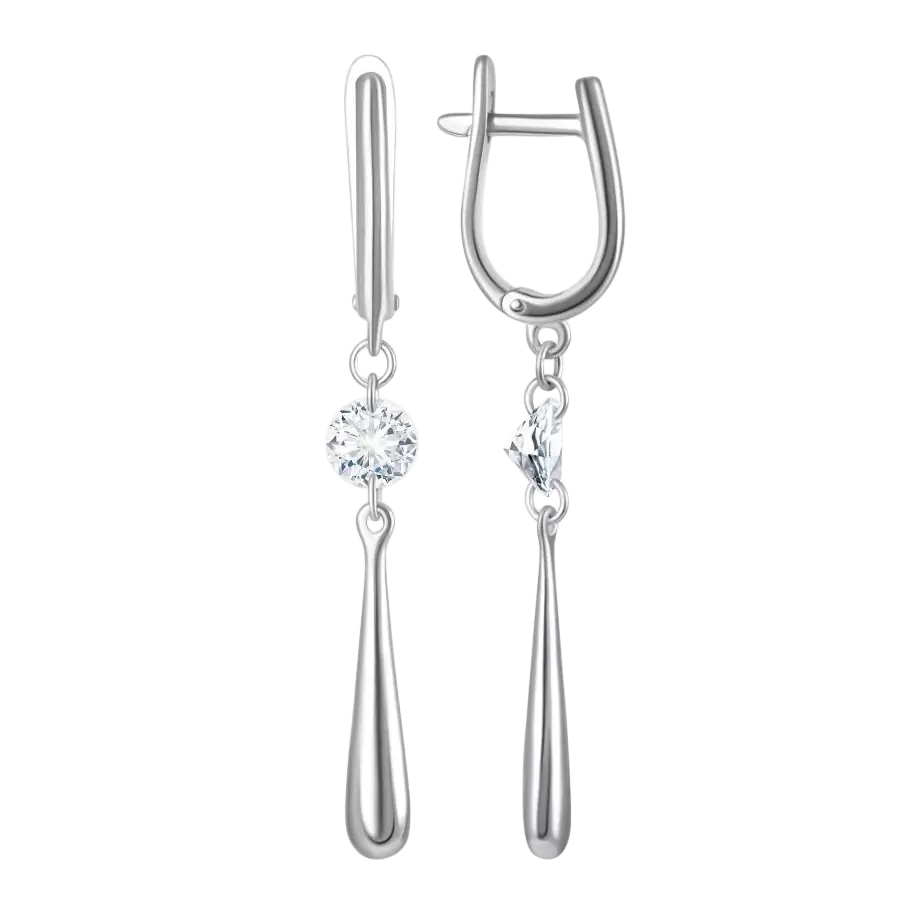 Серьги подвесные 1045232-01210 серебро