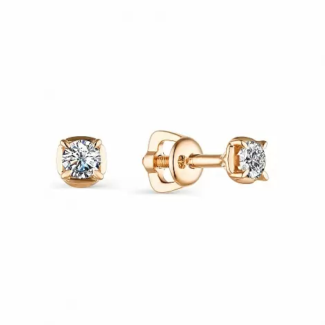 Серьги пусеты 23628-100 золото
