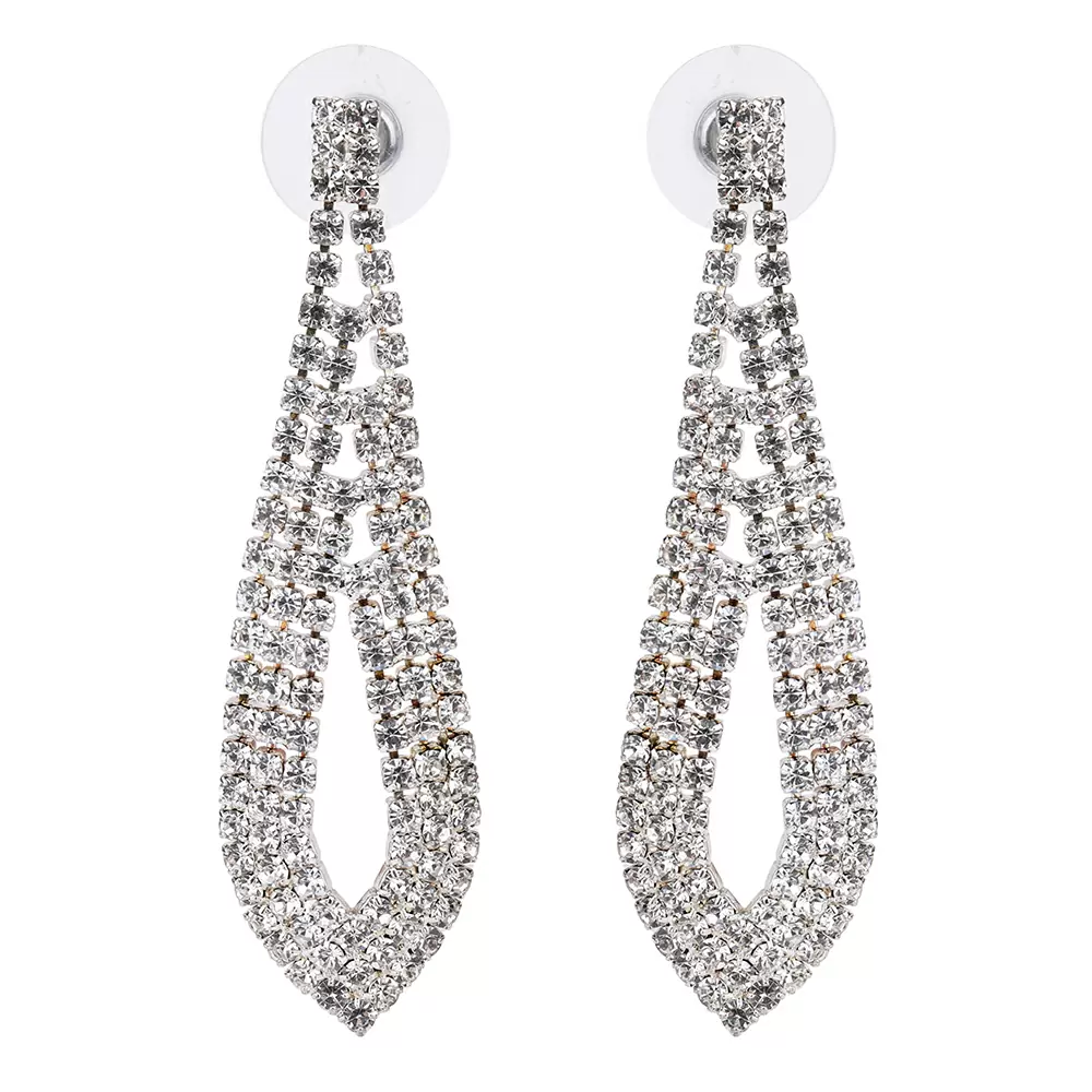 Серьги подвесные 311110059 бижутерный сплав