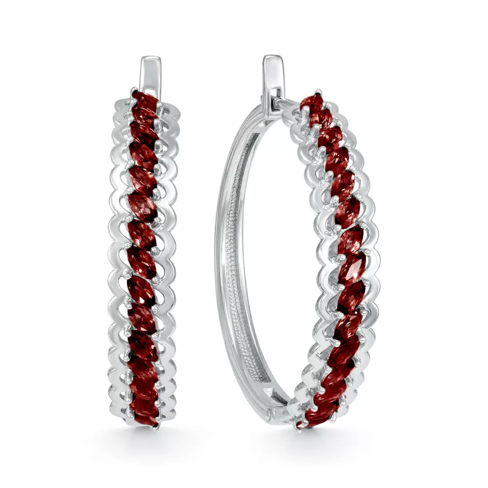 Серьги конго 204625-006-0019 серебро