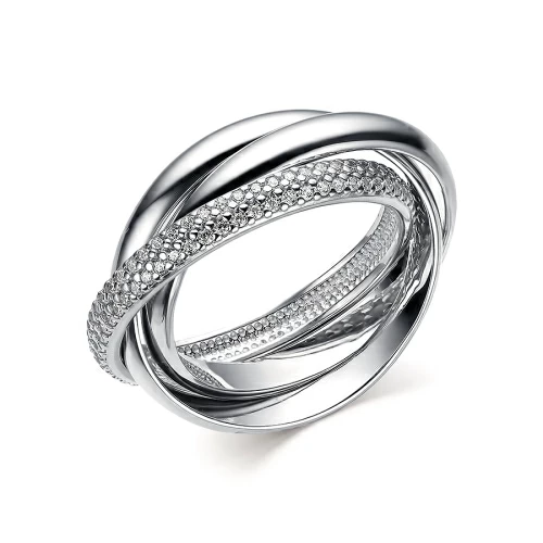 Кольцо 902011731 серебро Тринити