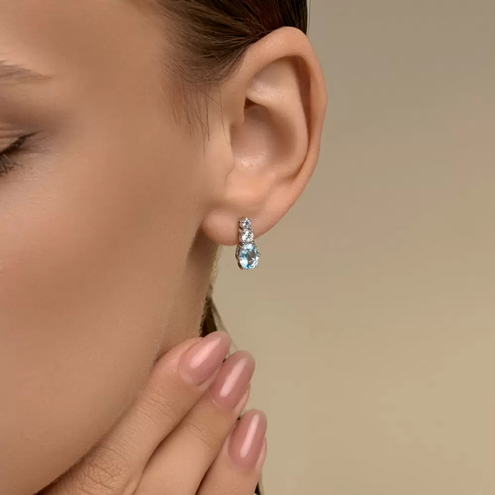 Серьги пусеты 92025328 серебро