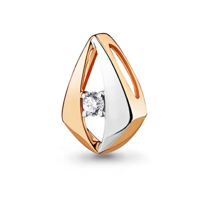 Подвеска бегунок 24224.1 золото Капля