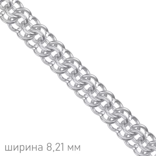 Цепь НЦ22-052Ю-3 d1.20 серебро Полновесная_1