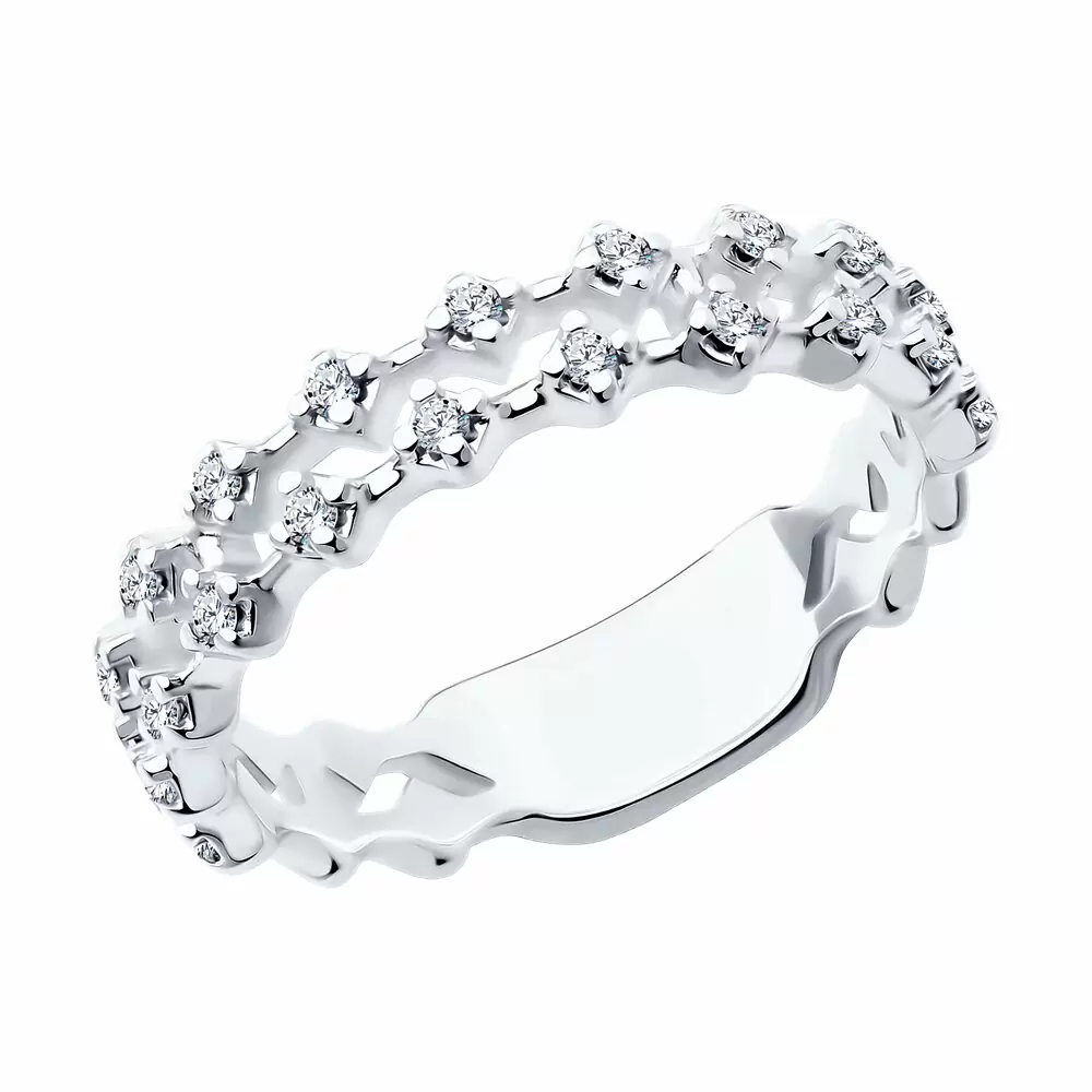 Кольцо 94014091 серебро