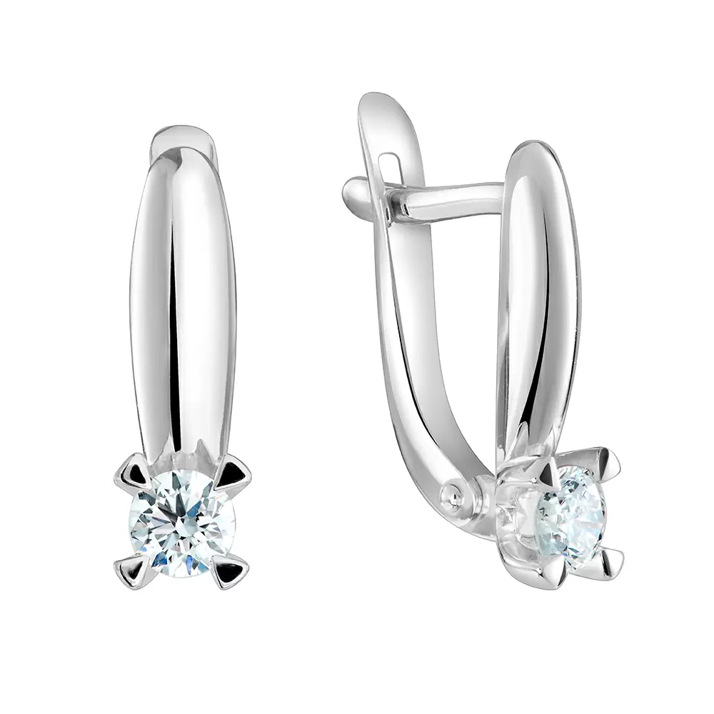 Серьги 803-03074 серебро