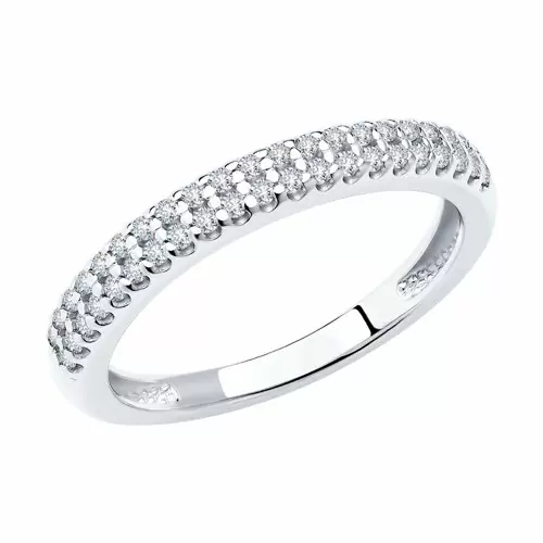 Кольцо обручальное 94011536 серебро_0
