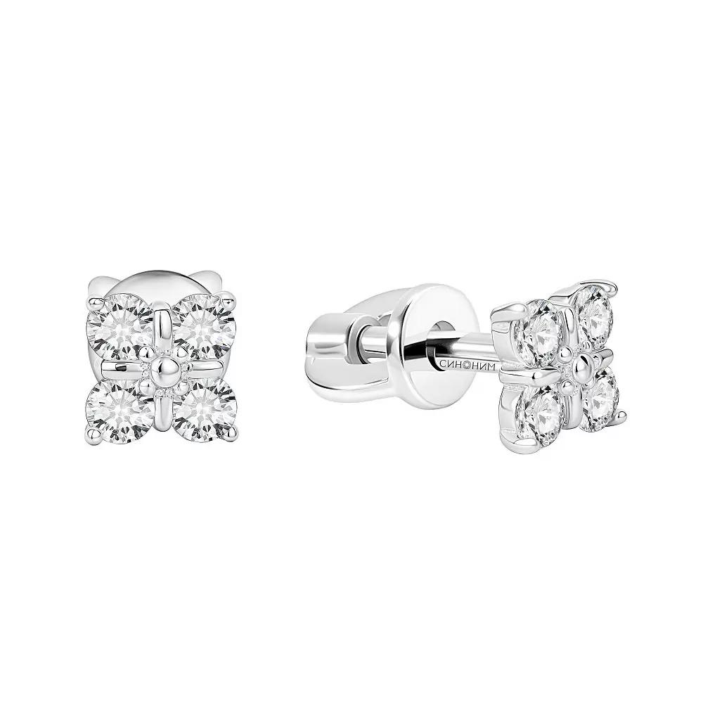 Серьги пусеты 192-041090 серебро_0
