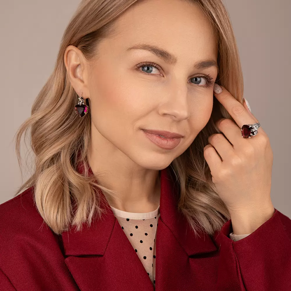 Серьги 3002с серебро Лягушка
