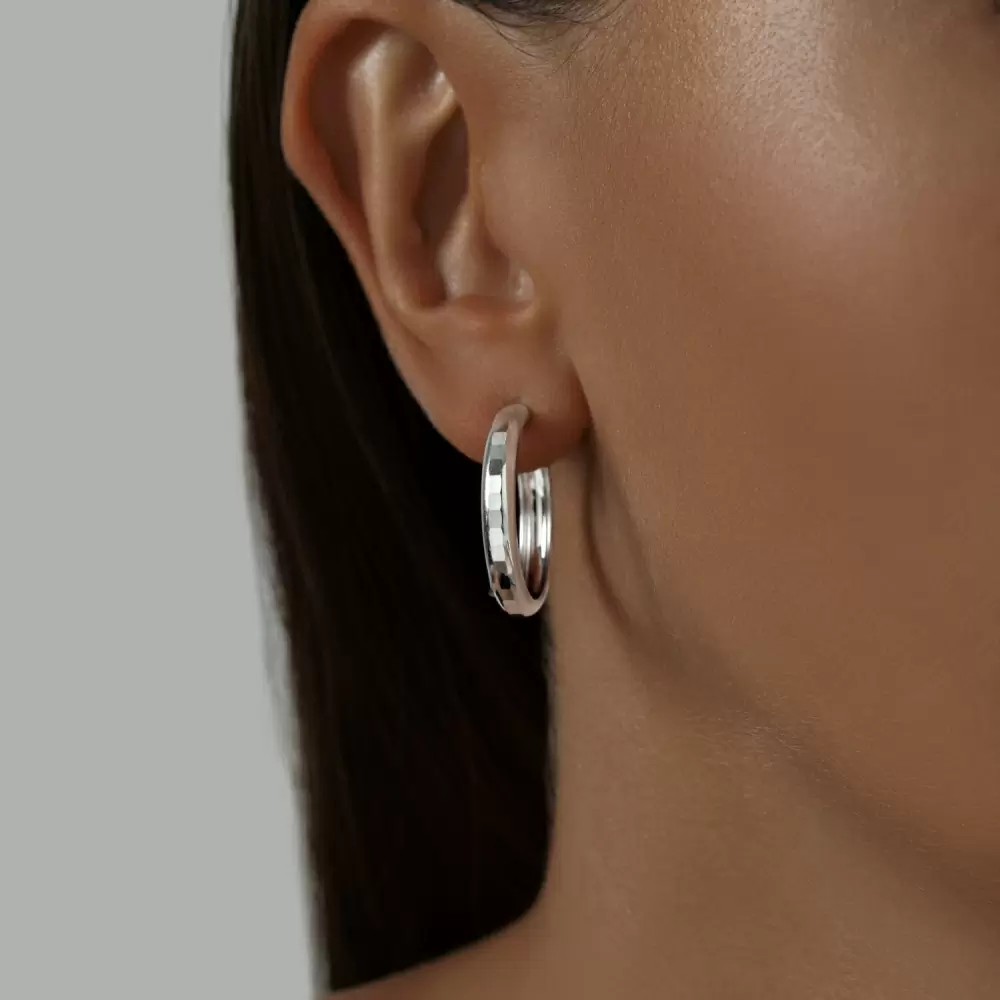 Серьги конго 94140062 серебро