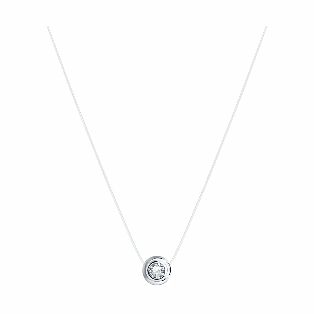 Подвеска на леске 94070152 серебро_0