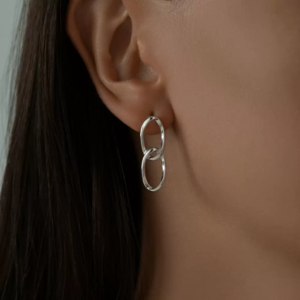 Серьги пусеты 94024098 серебро