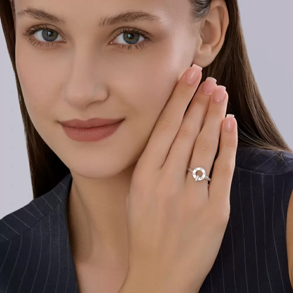 Кольцо 94014598 серебро Картье винт_2