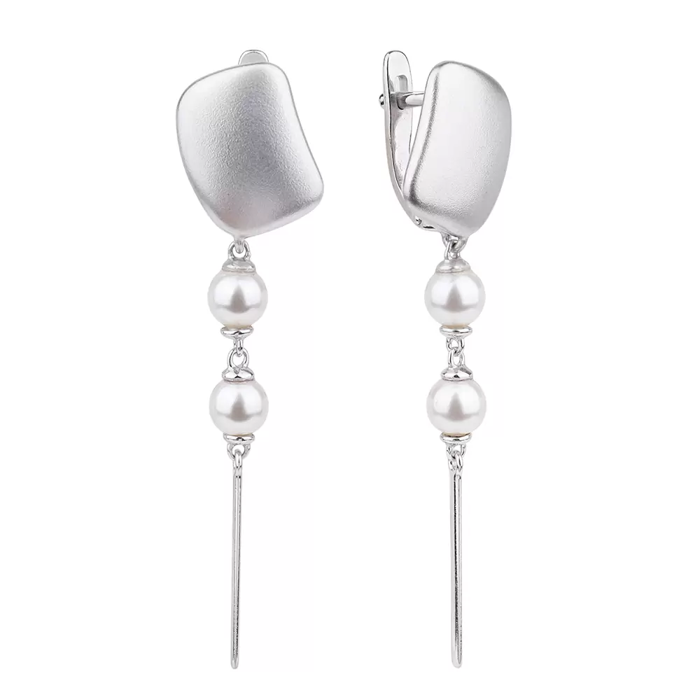 Серьги подвесные 1061352-01259-2S серебро