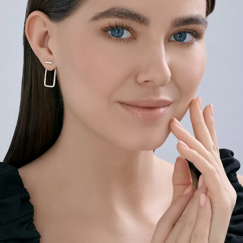 Серьги подвесные 94-122-00400-1 серебро_2