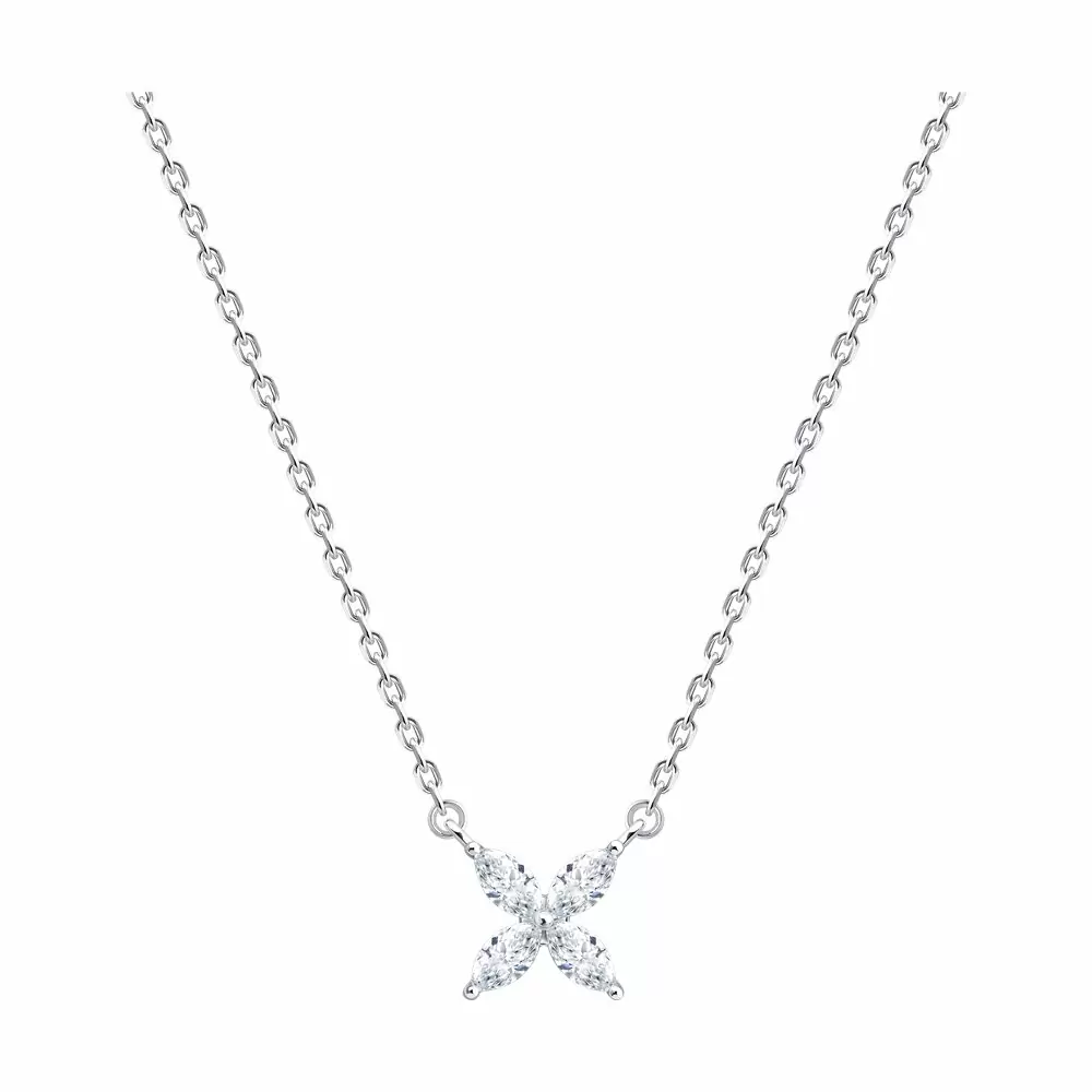 Колье 94070976-91 серебро_0