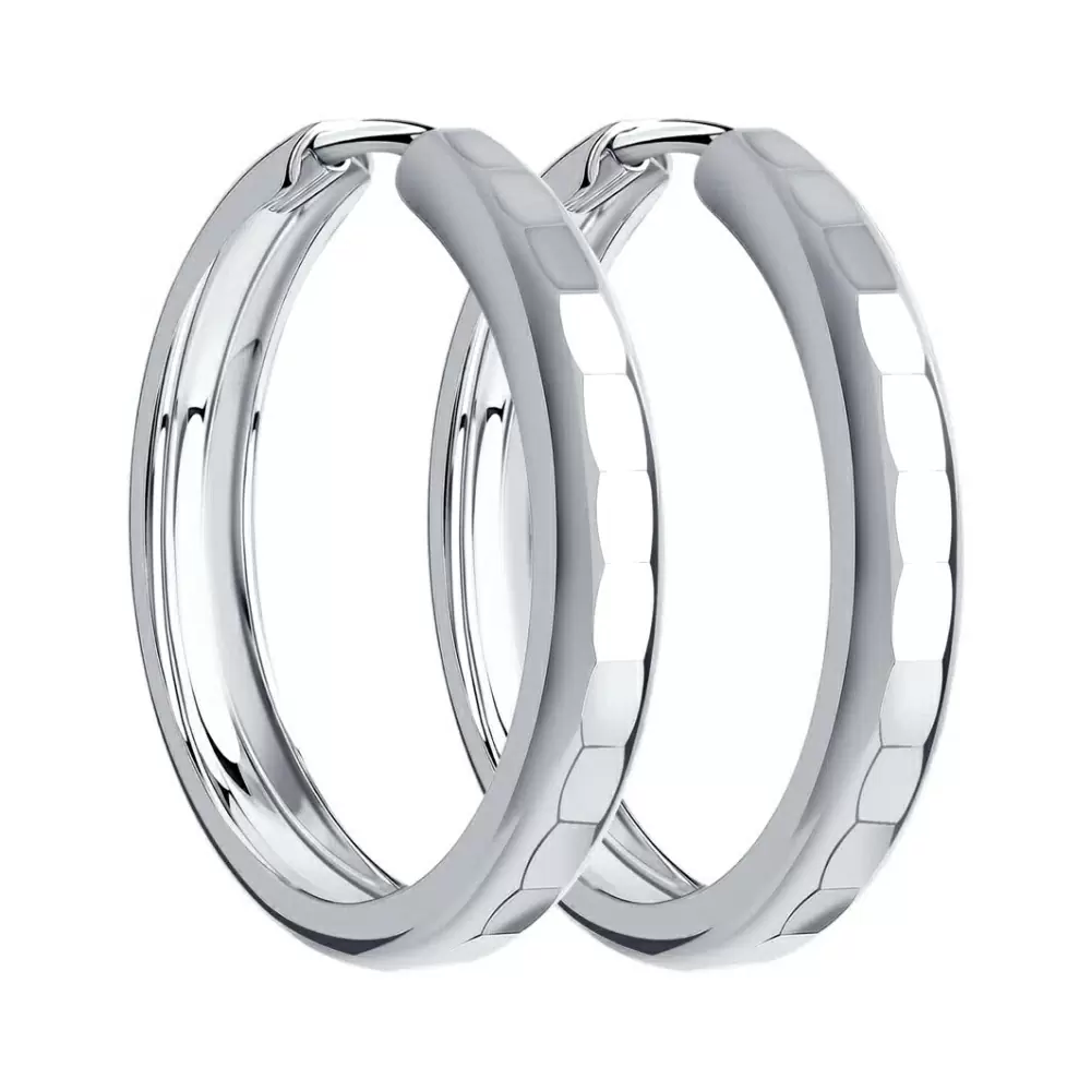 Серьги конго 94140062 серебро