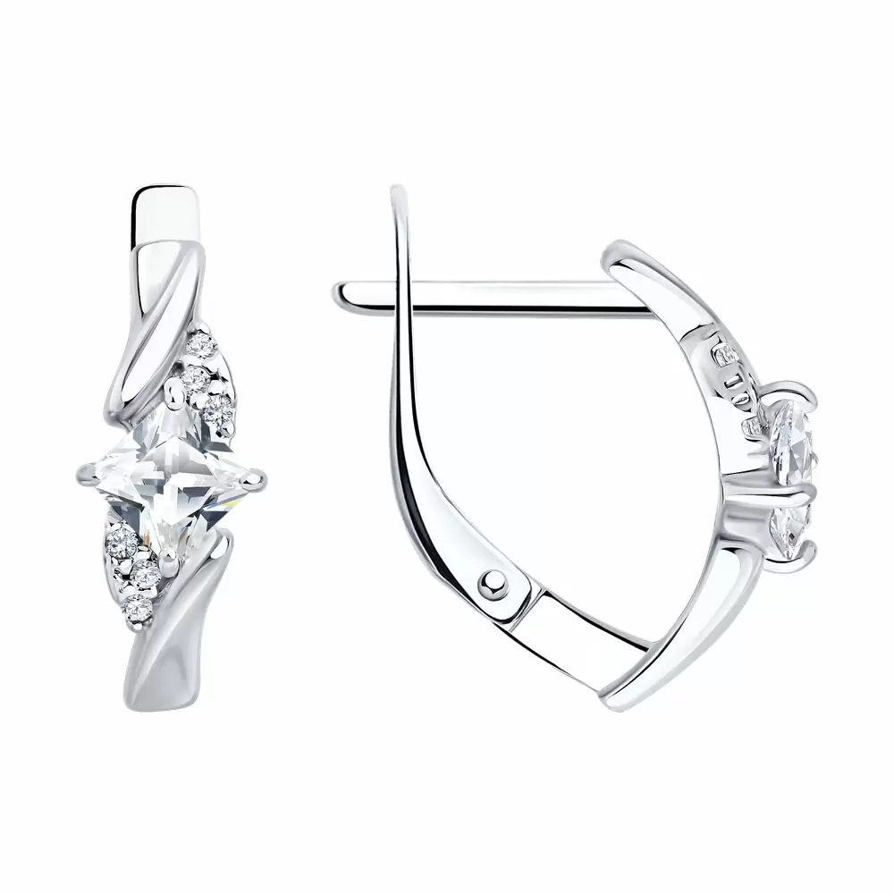 Серьги 94027290 серебро