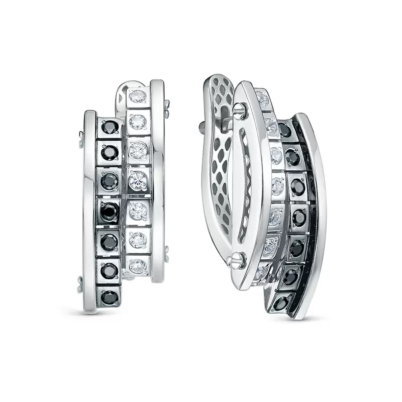 Серьги дорожка дс1202294р серебро