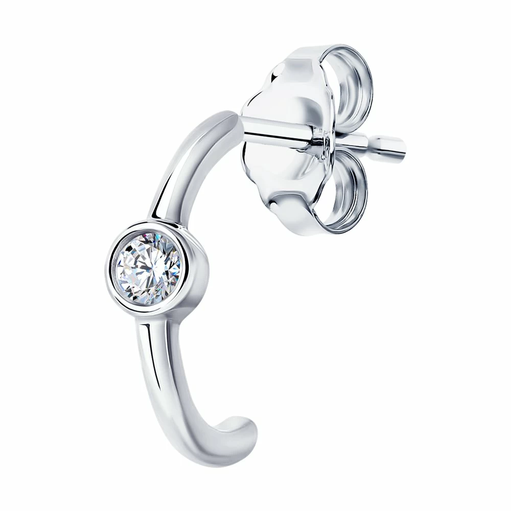 Серьги серьга одиночная 94170135 серебро_0