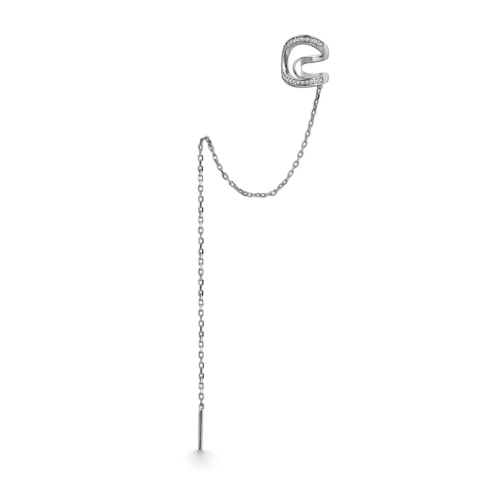 Серьги серьга одиночная 02-5181.00КЦ-00 серебро