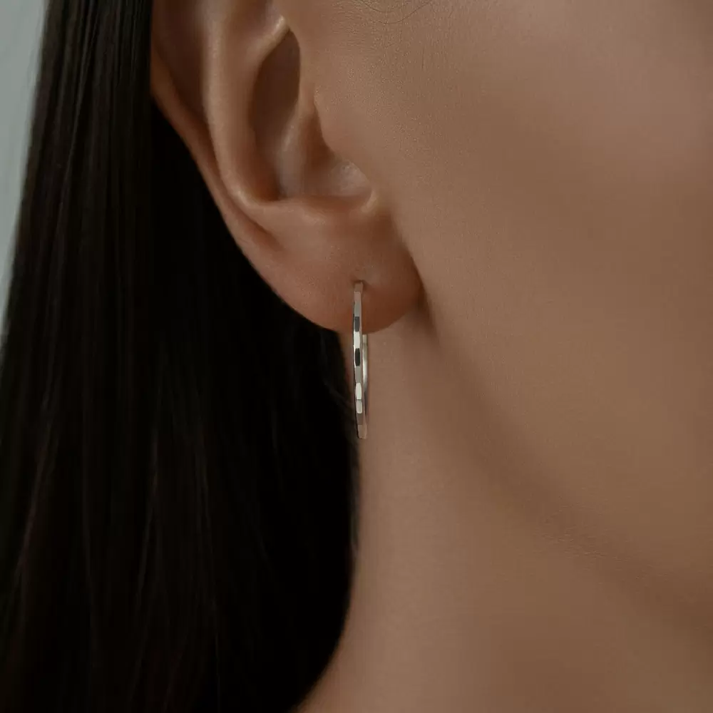 Серьги конго 94140074 серебро