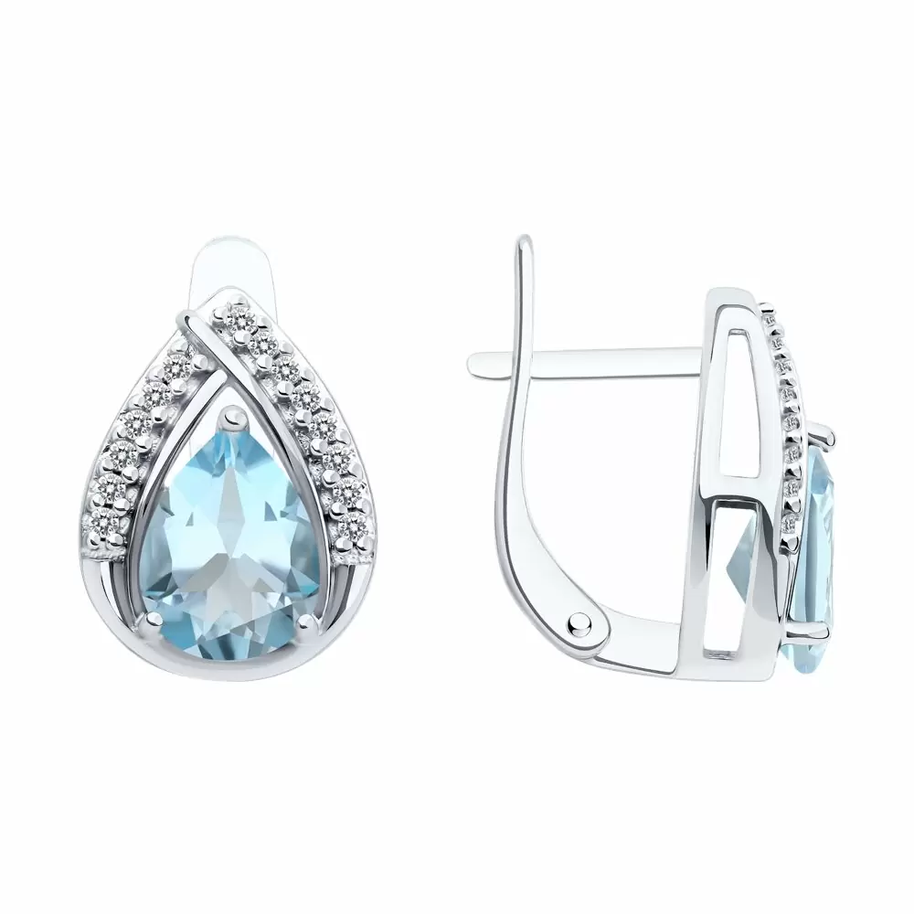 Серьги 92023141 серебро