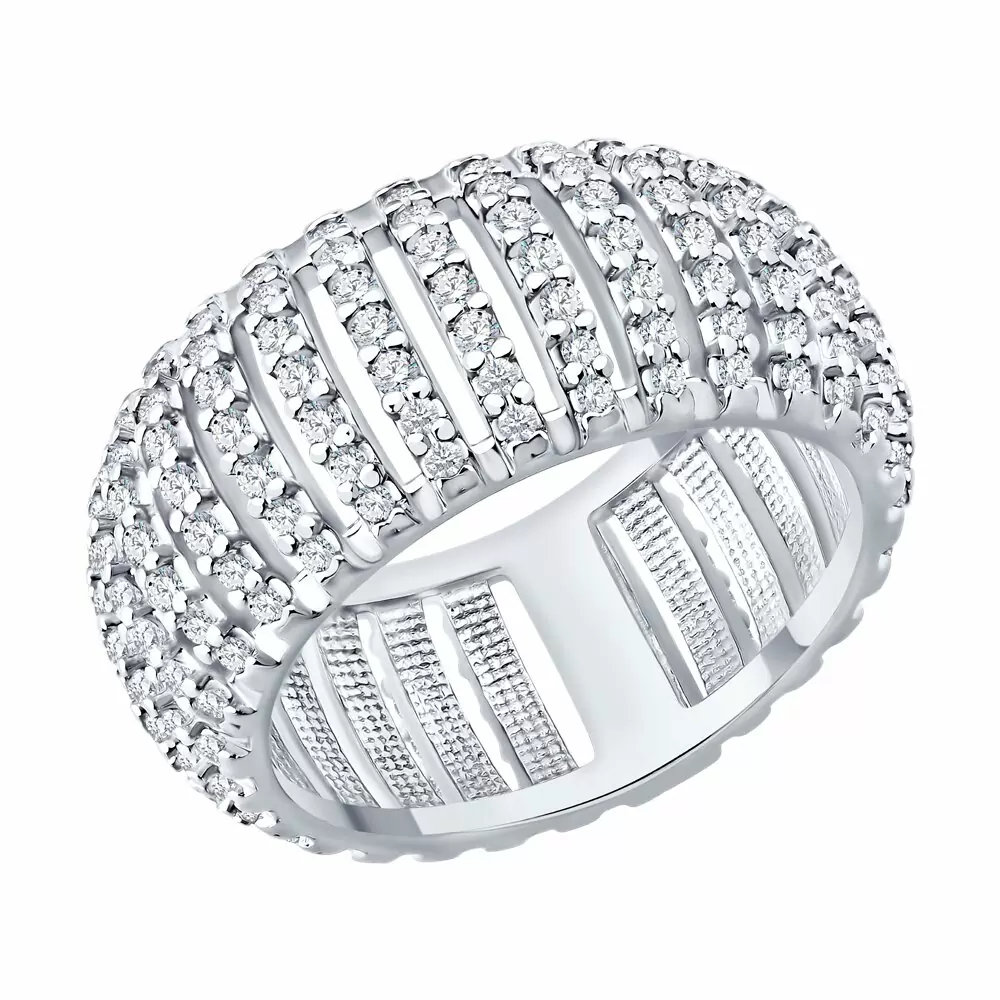 Кольцо 94014741 серебро