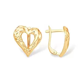 Серьги С10018850 золото Сердце_0