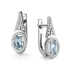Серьги один камень 02-4293.00ТБ-00 серебро_1