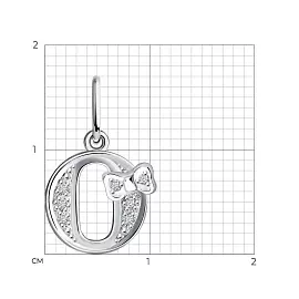 Подвеска буква 94030478 серебро Буква О_2