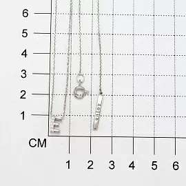 Колье 06-2980.04КЦ-00 серебро Буква Е_1