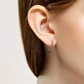 Серьги конго 94140070 серебро_1