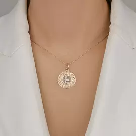 Подвеска знак зодиака 5566.дева золото Дева_1