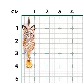 Подвеска 03-3487-00-206-1110 золото Лиса_3