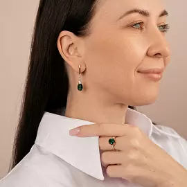 Кольцо один камень К-0206 праз золото_2