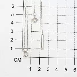 Колье 06-2980.03КЦ-00 серебро Буква D_1