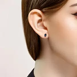 Серьги пусеты 92021091 серебро_2
