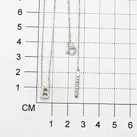 Колье 06-2980.02КЦ-00 серебро Буква В_1