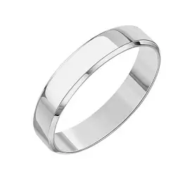 Кольцо обручальное гладкое Т300613928 золото шайба_0