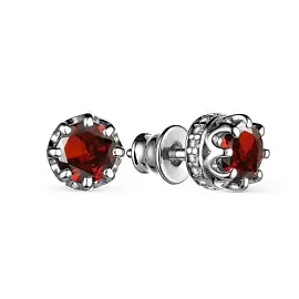 Серьги пусеты 02-3187.00ГР-00 серебро_0