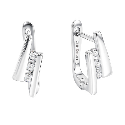 Серьги 192-009027 серебро