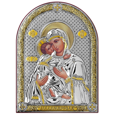 Икона 6394.2O ювелирный сплав Владимирская Божья Матерь