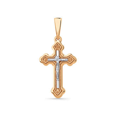 Крест христианский 004-0069-0000-041 золото Полновесный