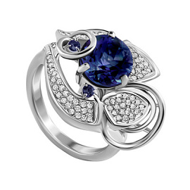 Кольцо 22627с серебро