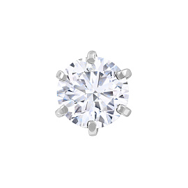 Серьги пусета одиночная ПС-1622-6400-1 серебро ЭТОКРАСИВО._1