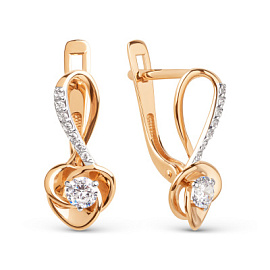 Серьги 026722-1102 золото