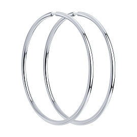 Серьги конго 94140044 серебро_0