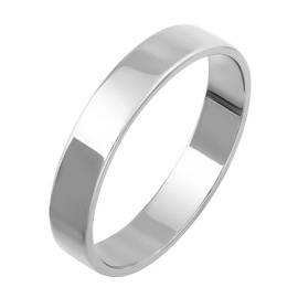Кольцо обручальное AgM-25Б серебро шайба