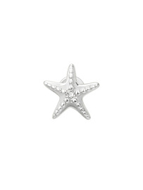 Серьги пусета одиночная 203391-601-0019 серебро Звезда